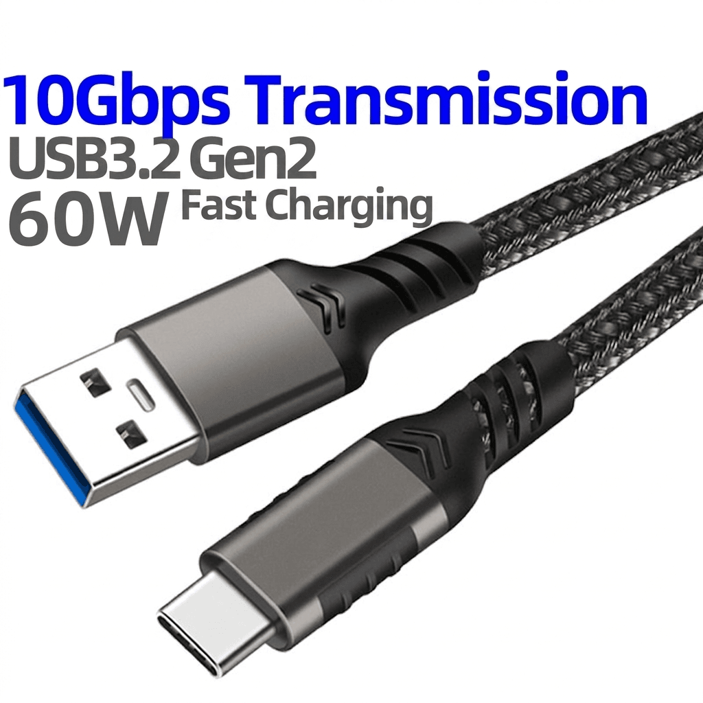 USB 3.2 Gen 2 Type-C to Type-A Data Cable