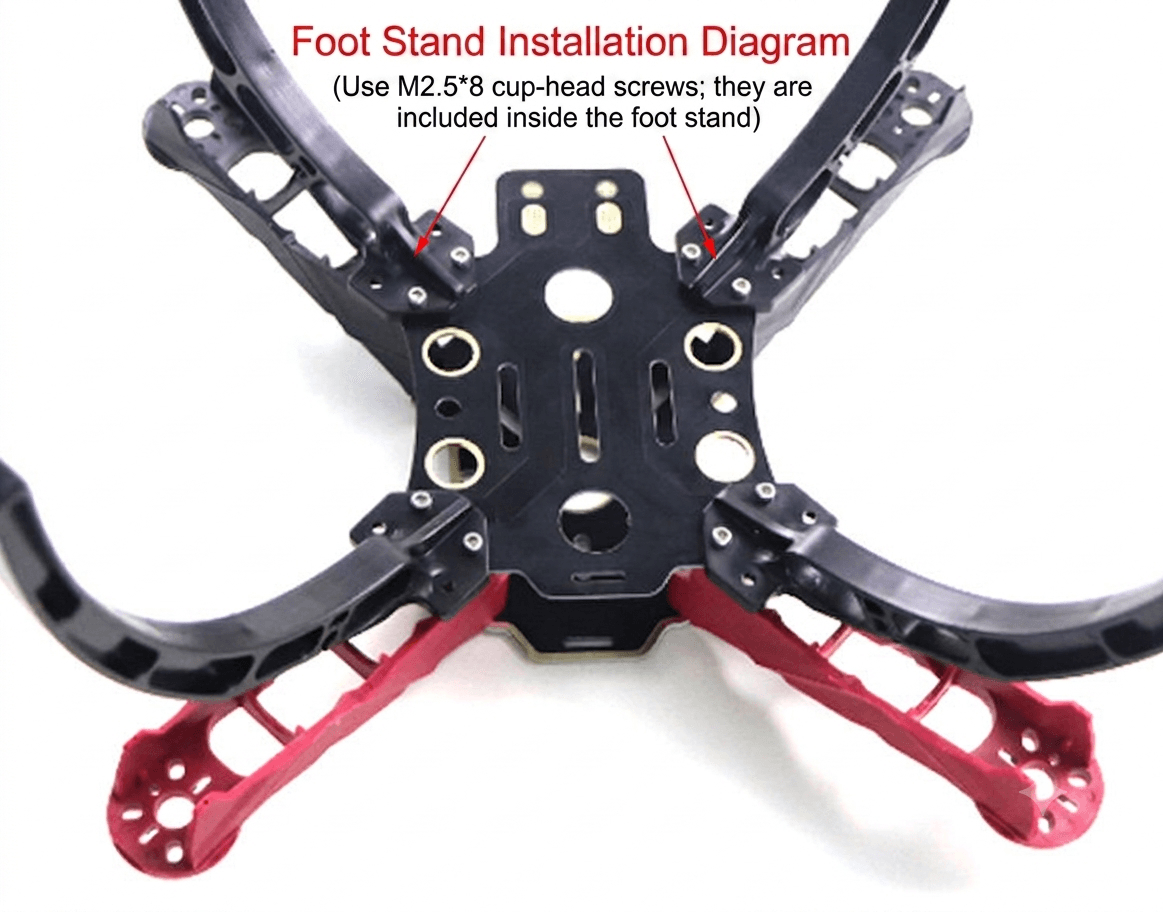4pcs Universal Drone Landing Gear Set, 150mm Height Skid for F450/F550/SK480/Q250/Q330/Q380, Tripod Legs - Image 3